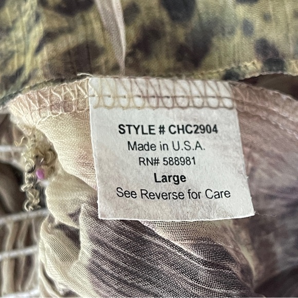 Amore Couture Boho Peasant Blouse Top Size L Floral Artsy Mature Fairycore - Picture 9 of 10